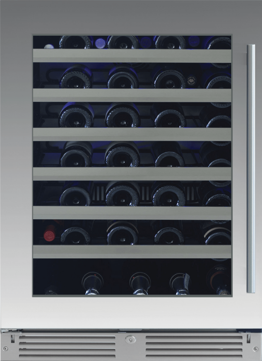 XO APPLIANCE XOU24WGSL 24" Wine Cooler, Single Zone in Stainless Steel Glass, Left Hinge in Stainless Steel - XOU24WGSL