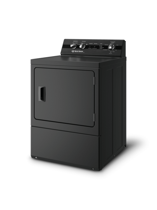 SPEED QUEEN DC5004BE DC5 Sanitizing Electric Dryer with Pet Plus Extended Tumble Steam  Black - DC5004BE