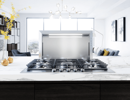 ZEPHYR Lift Downdraft, 18" rise, 30" width in Stainless Steel - DLIE30ASX