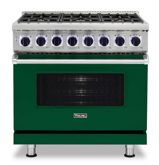 VIKING 36" Dual Fuel Range - VDR7362 Viking 7 Series Green - VDR73626BIV