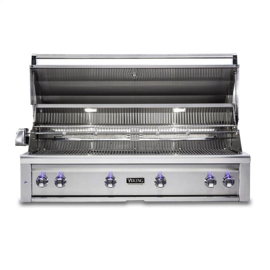 VIKING 54"W. Built-in Grill with ProSear Burner and Rotisserie - in Stainless Steel - VQGI5541NSS