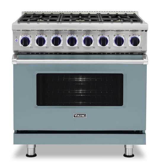 VIKING 36" Dual Fuel Range - VDR7362 Viking 7 Series Blue - VDR73626BNS