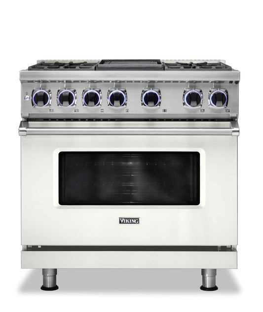 VIKING 36" Dual Fuel Range - VDR7362 Viking 7 Series White - VDR73624GPWLP