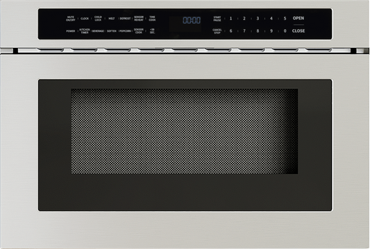 ZEPHYR Microwave Drawer, 24in, Built-In, SS, 1.2 cu. ft. in Stainless Steel - MWD2401AS