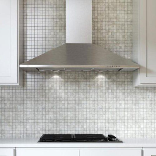 XO APPLIANCE XOB24SC 24" CCC 600/395 CFM Italian Made Wall Mount Chimney Range Hood in Stainless Steel - XOB24SC