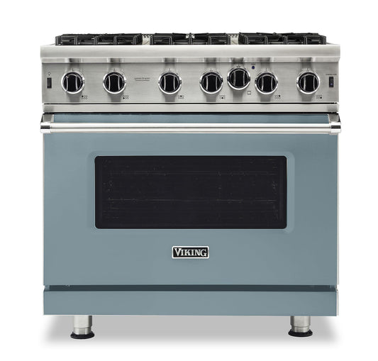 VIKING 36" Open Burner Gas Range Viking 5 Series Blue - VGIC53626BNS