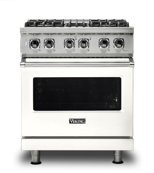 VIKING 30" Dual Fuel Range Viking 5 Series White - VDR5304BPW