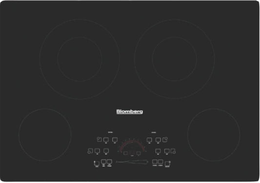 BLOMBERG APPLIANCES CTE30410 30in electric cooktop, 4 burner, touch controls Black - CTE30410