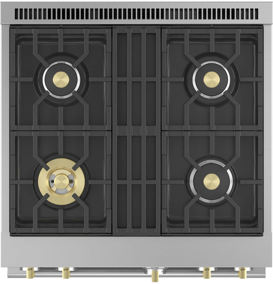 MONOGRAM Monogram 30" All Gas Professional Range with 4 Burners in Stainless Steel - ZGP304NTSS