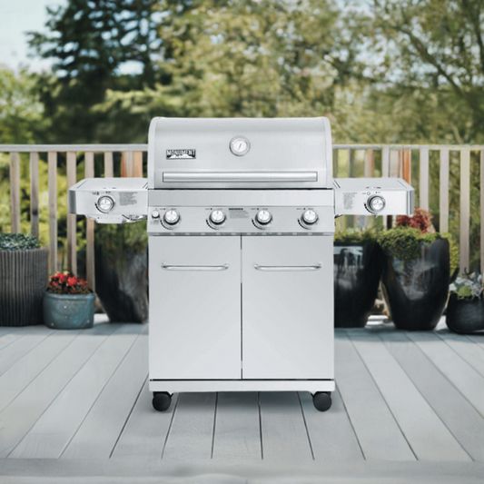 Monument Grills Classic 24367 Series | 4 Burner Propane Gas Grill in Stainless Steel - 24367
