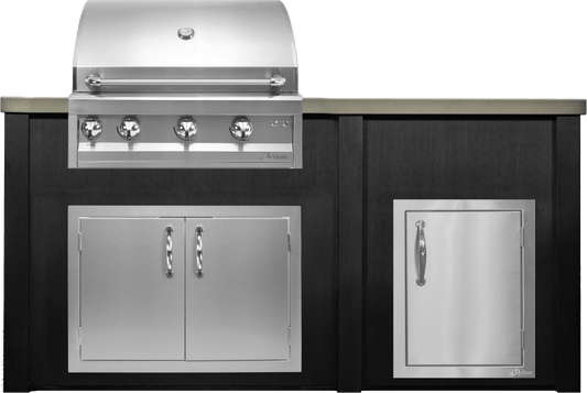 Haven 72" Artisan Outdoor Kitchen Island  w/ 17" Door - HART72DOOR