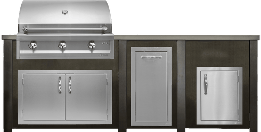 Haven 96" Artisan Outdoor Kitchen Island  w/ 17" Door - HART96DOOR