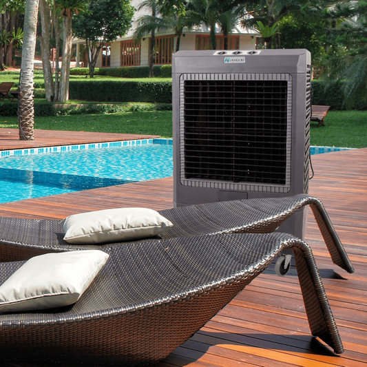 Hessaire Refurbished MC37V-R 3,100 CFM Portable Evaporative Cooler - Dark Gray - he16794