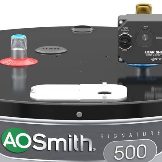 A.O. Smith Signature 500 50-Gallon Short5500-Watt Double Element Smart Electric Water Heater with Leak Detection & Automatic Shut-Off - Item #3806367 | Model #EE12-50R55DVF