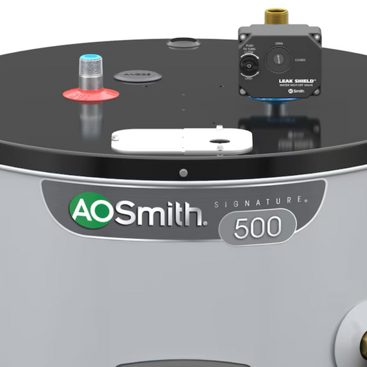 A.O. Smith Signature 500 40-Gallon Short 15500-Watt Double Element Smart Electric Water Heater with Leak Detection & Automatic Shut-Off - Item #3806365 | Model #EE12-40R55DVF
