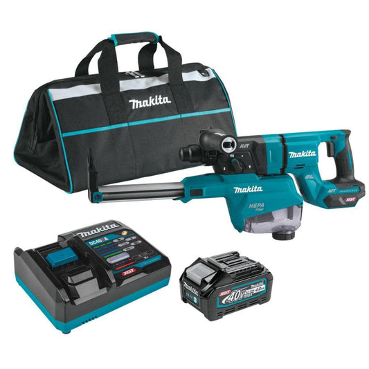 Makita 40V Max XGT️ 1-1/8in AVT Rotary Hammer Kit with Dust Extractor - GRH07M1W