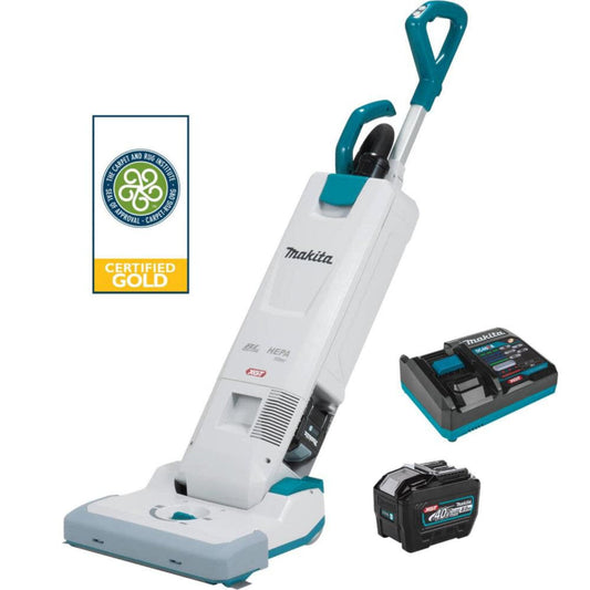 Makita 40V Max XGT Brushless 1.3 Gallon HEPA Filter 15 Inch Upright Vacuum Cordless Kit - GCV09L1