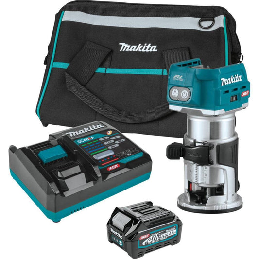 Makita 40V Max XGT Brushless Cordless Compact Router Kit - GTR01D1