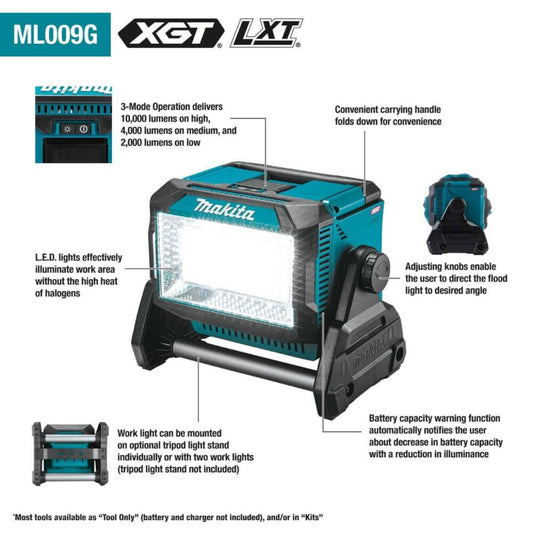 Makita  40V Max XGT Cordless Work Light (Bare Tool) - ML009G