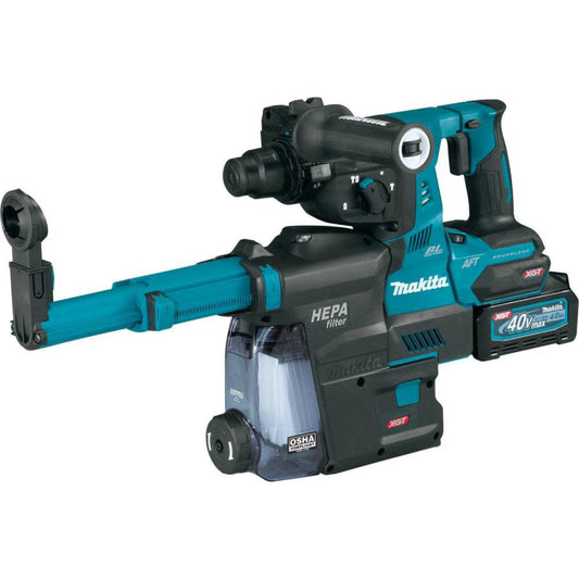 Makita 40V Max XGT️ Rotary Hammer Kit 1-1/8In AVT with Dust Extractor & FREE Makita GRH07ZW - GRH01M1W
