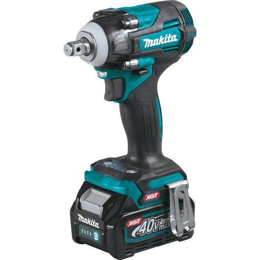 Makita 40V MAX XGT Brushless Cordless 4-Speed 1/2 In. Sq. Drive Impact Wrench Kit w/ Friction Ring Anvil (2.5Ah) - GWT04D