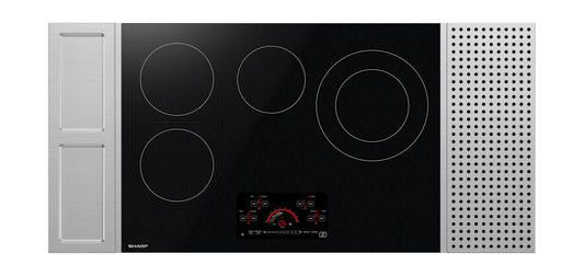 SHARP 30 in. Drop-In Radiant Cooktop with Side Accessories - SCR3042FB