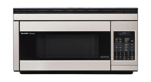 SHARP 1.1 cu. ft. 850W Sharp in Stainless Steel Over-the-Range Convection Microwave Oven - R1874TY