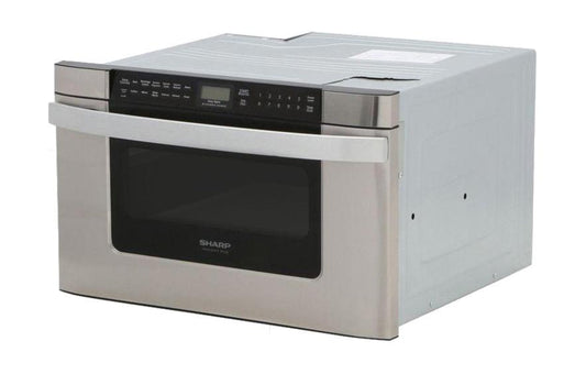 SHARP 24 in. 1.2 cu. ft. 950W Sharp Easy Open in Stainless Steel Microwave Drawer - KB6524PSY