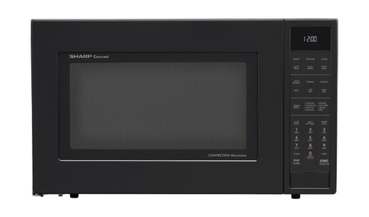 SHARP Sharp 1.5 cu. ft. 900W Black Convection Countertop Microwave Oven - SMC1585KB