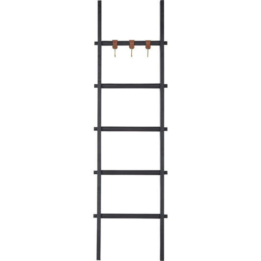 RenWil Mareva Decorative Ladder For Throws W/ PU Leather Accent Hooks SHE032 - SHE032