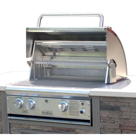 ProFire Deluxe Briquette Series 27-Inch Built-In Grill -  BQDLX27G-P