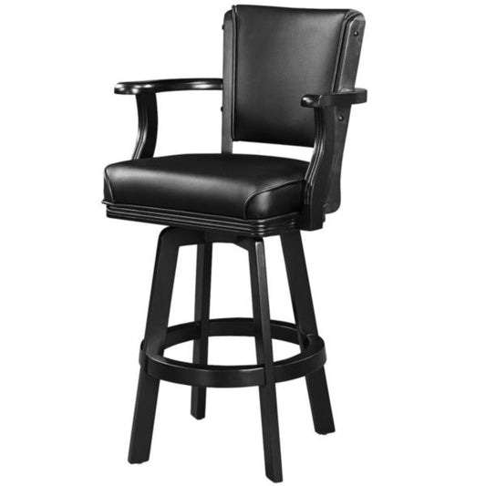 RAM Game Room Swivel Bar Stools With Arms - BSTL2 BLK