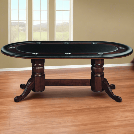 RAM Game Room 84" Texas Hold'em Poker Table -  GTBL84 BLK