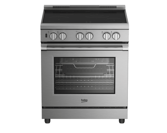 BEKO 30" in Stainless Steel Pro-Style Induction Range in Stainless Steel - PRIR34452SS