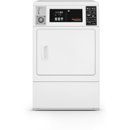 SPEED QUEEN DV6010WG Front Control Single Gas Dryer - Single Coin Drop Installed (Not For Residential Use) - DV6010WG