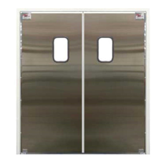 Curtron SPD-30-SS-DBL-7896 78" x 96" Service-Pro Series 30 Double Swing Door - CUSPD30SSDBL7896