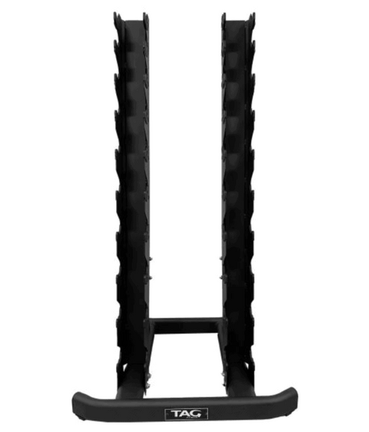 TAG Fitness Vertical Hex Dumbbell Rack – Holds 10 Pair - 1770028170950_736