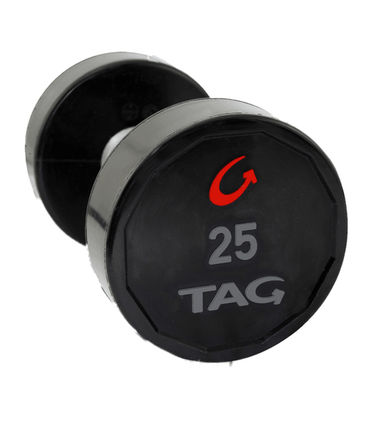 TAG Fitness Premium Ultrathane Dumbbell Set 5lb – 100lb - 1770024574368_914