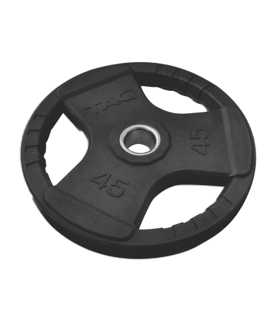 TAG Fitness Rubber Olympic Plate Set (255 LB Pound Set) - 1770028143502_194