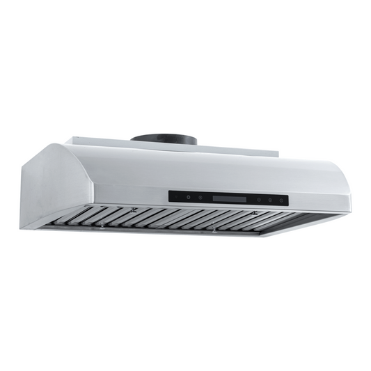 Proline PLJW 117 - Under-Cabinet Range Hood, 900 CFM | Convertible to Ductless, Stainless Steel Finish - PLJW 117.30