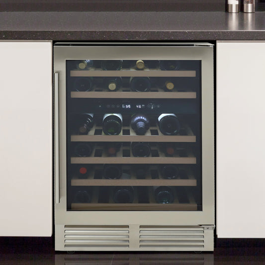 Avanti DESIGNER Series Dual-Zone Wine Cooler, 46 Bottle Capacity - WCD46DZ3S